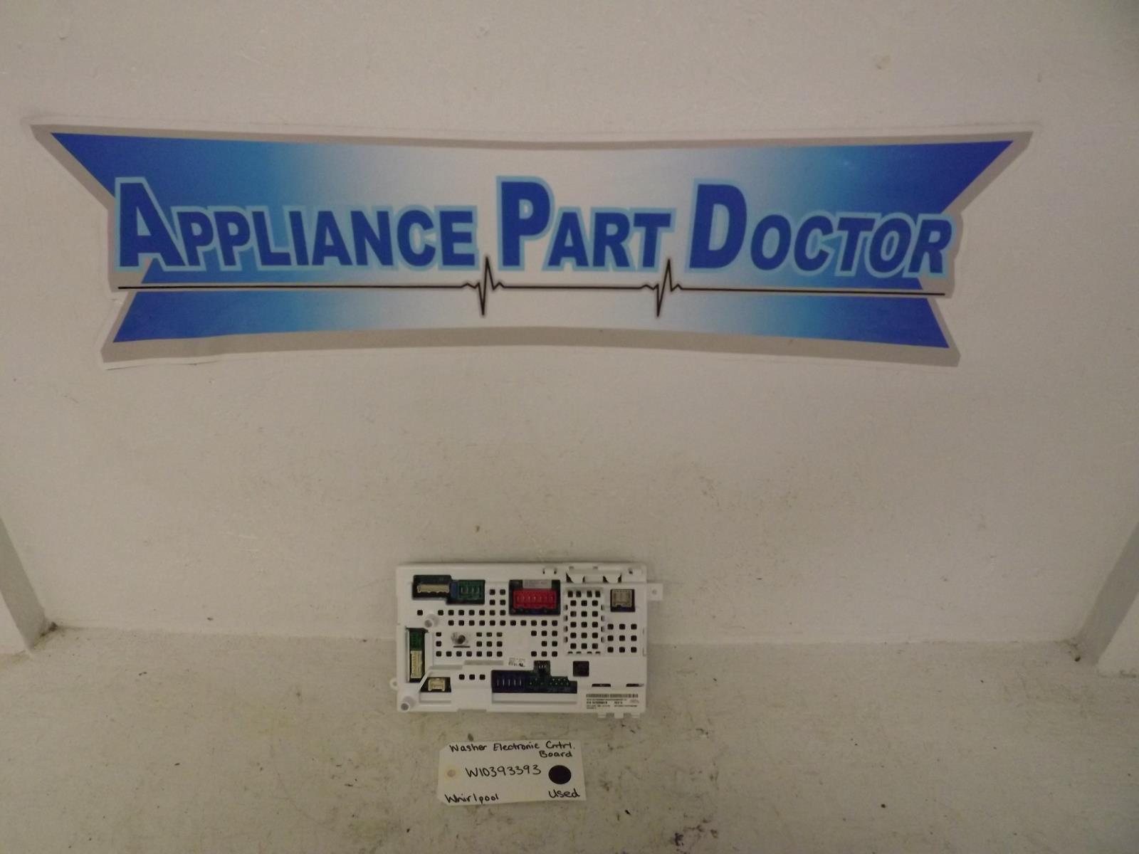 Whirlpool Washer W10393393 Electronic Control Board Used Whirlpool Washer W10393393 Electronic Control Board Used